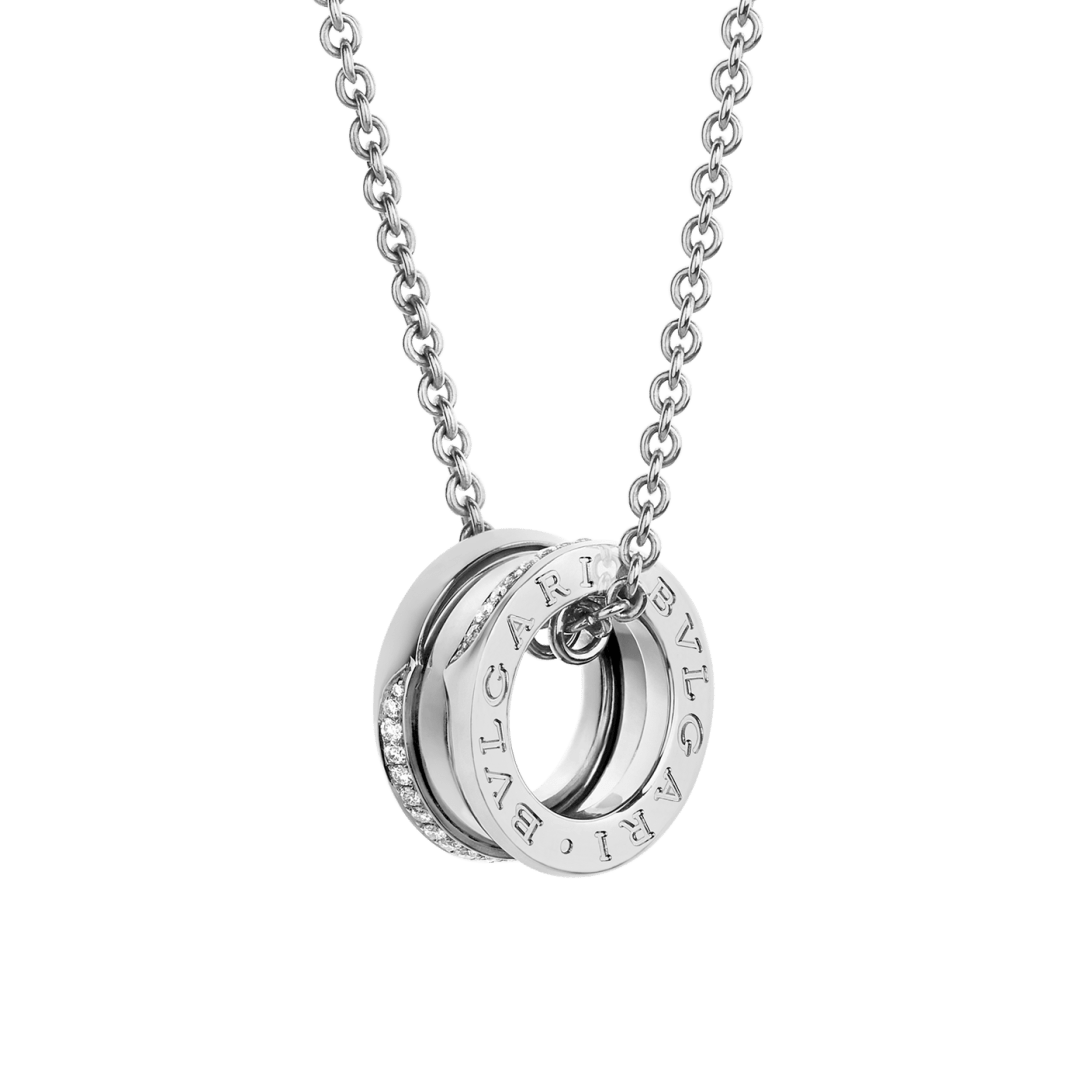 White gold B.zero1 Necklace with 0.14 ct Diamonds | Bvlgari