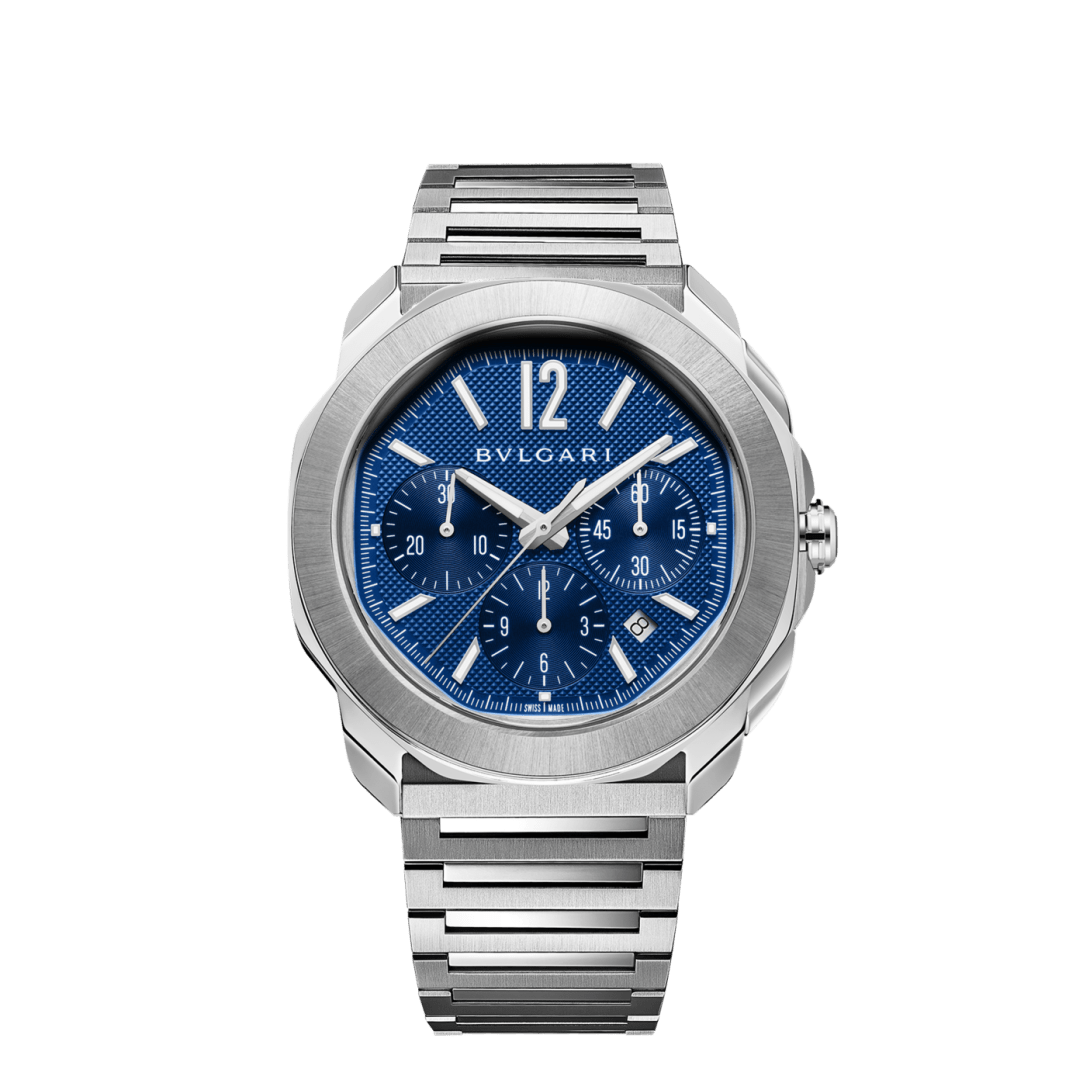 Steel Octo Roma Watch Blue 103829 | Bvlgari