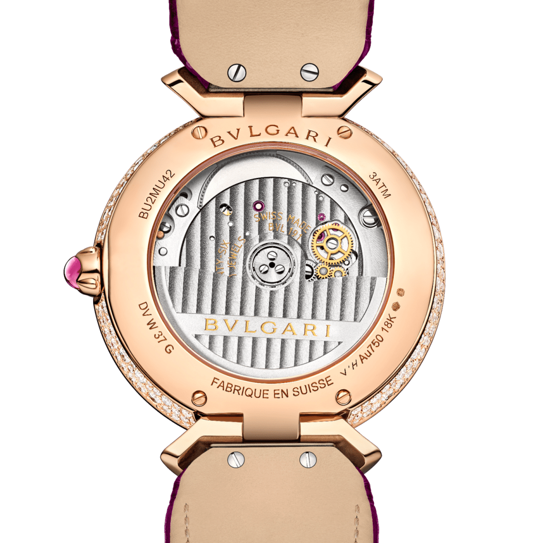Rose gold Divas' Dream Watch Pink with Diamonds, Pink Sapphires