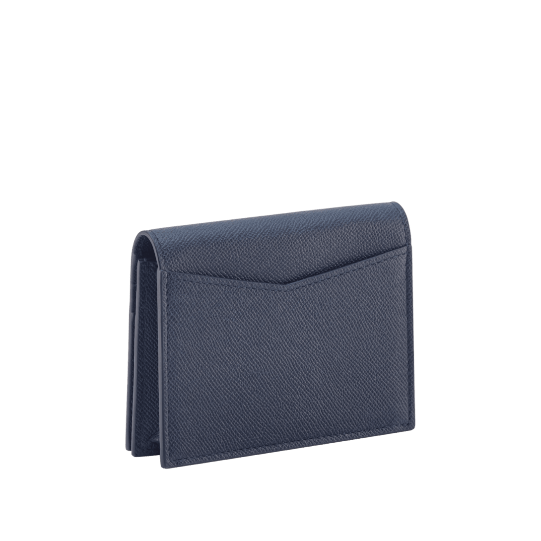 Blue Calf leather Bvlgari Bvlgari Man Business Card Holder 294739