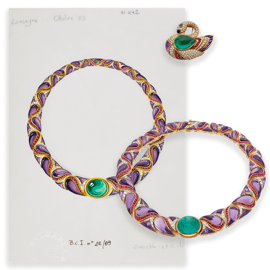 Colour image from Bulgari heritage collection