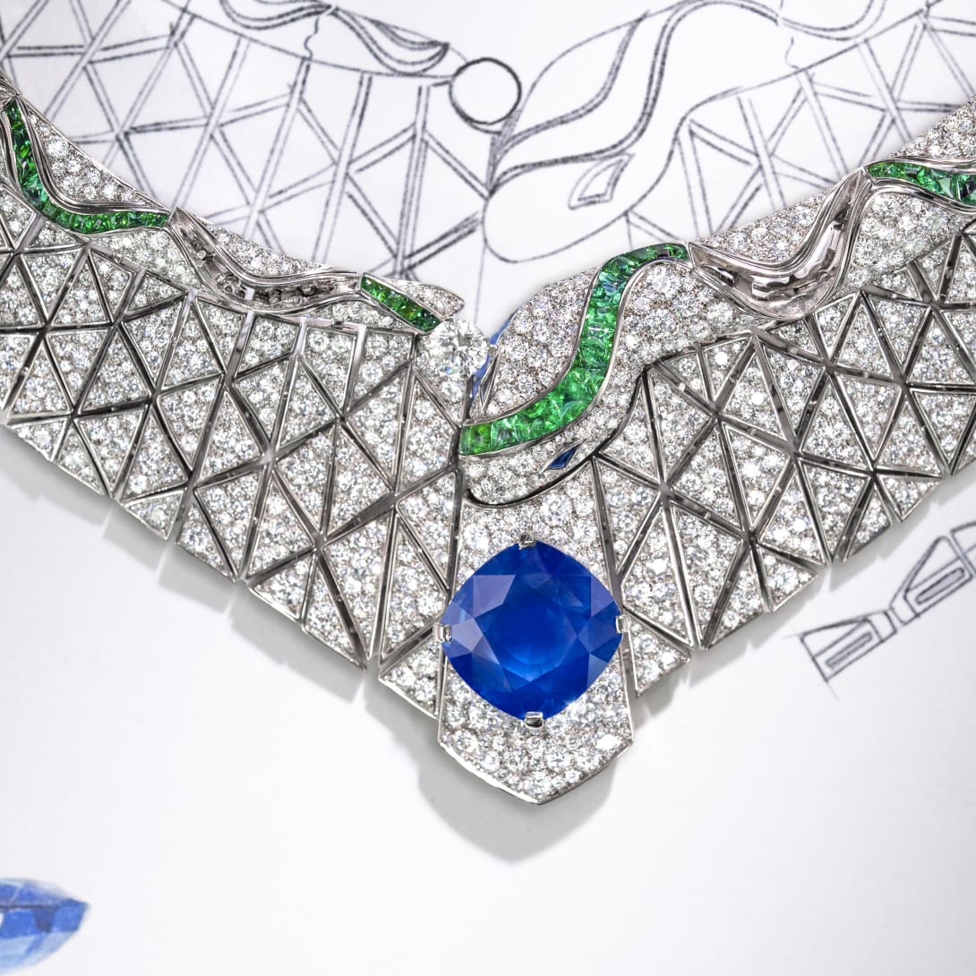 Making of Celestial Mosaic Necklace, Polychroma High Jewellery collection.