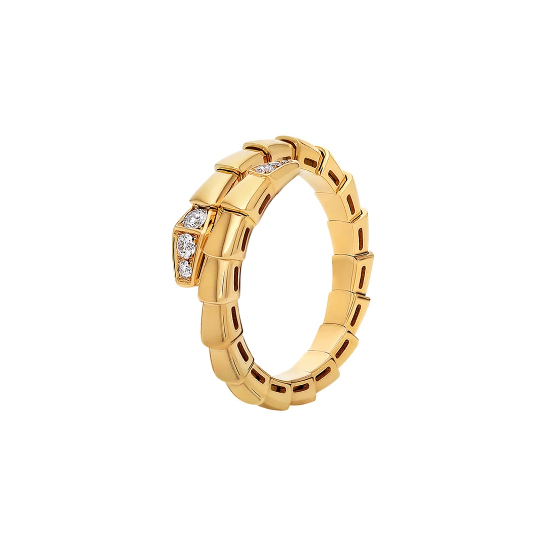Serpenti yellow gold ring.