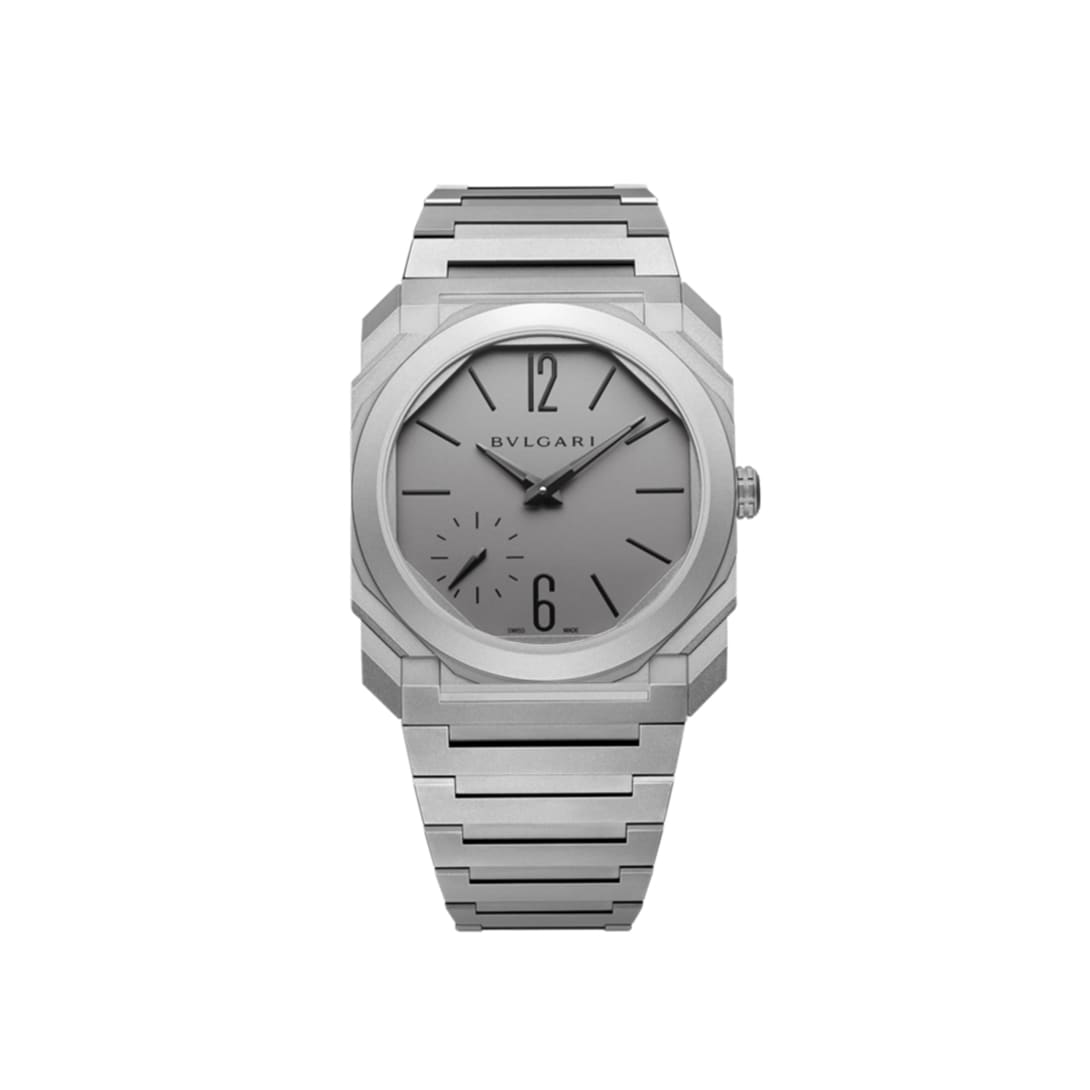 Octo Finissimo Automatic watch with mechanical manufacture ultra-thin movement.