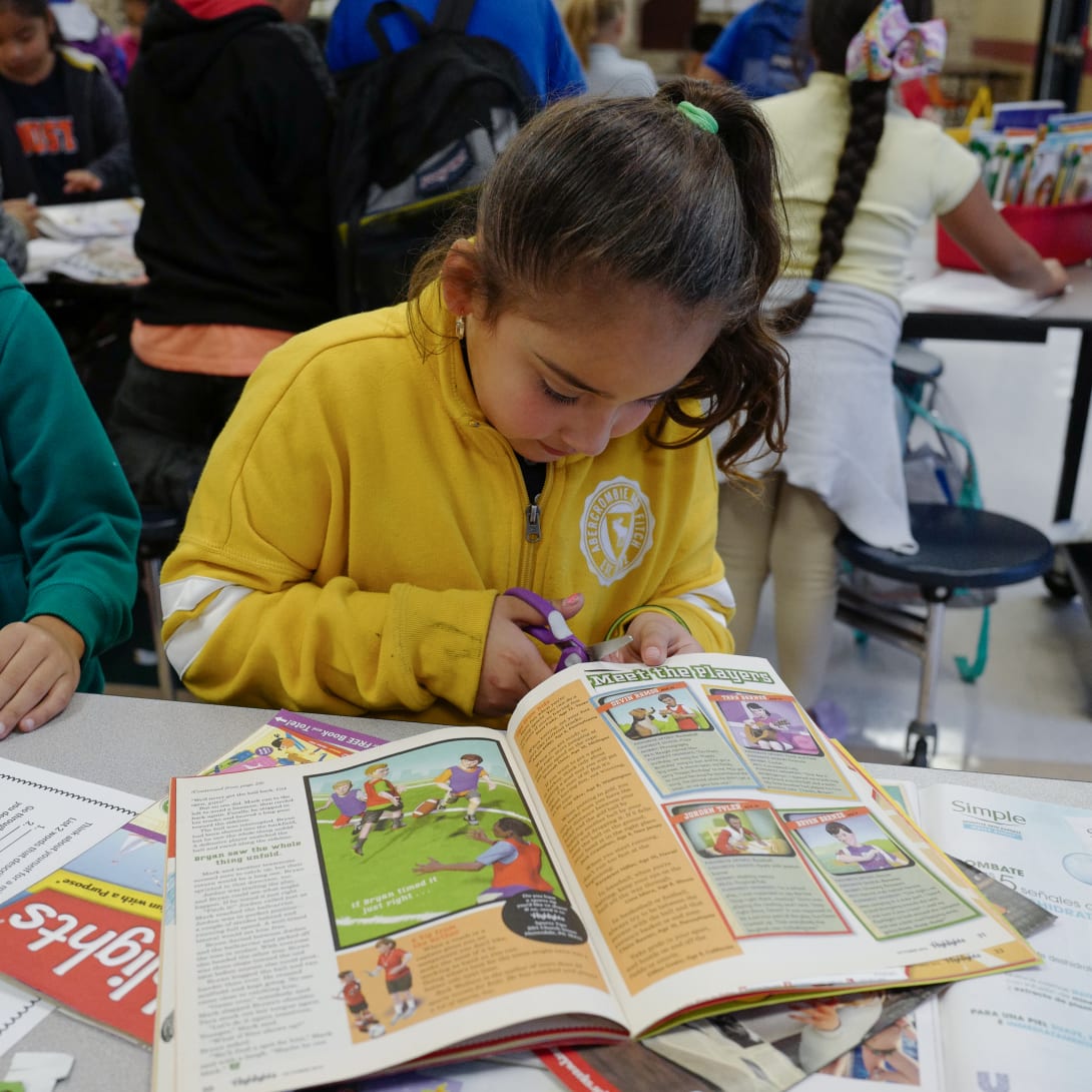 Image representing a student participating in an art activity