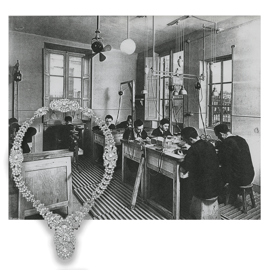 Image from the year 1930 of the Bulgari history.