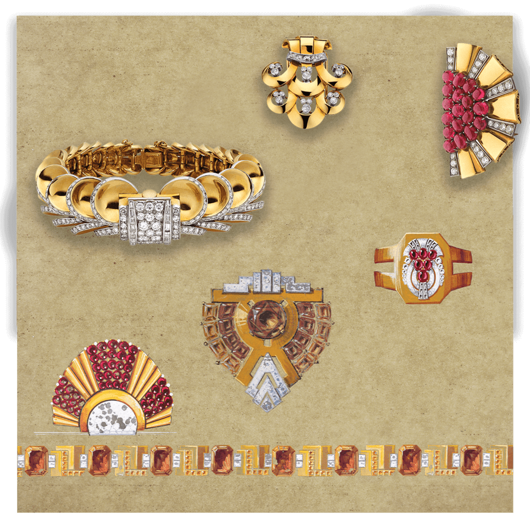 Image from the year 1940 of the Bulgari history.