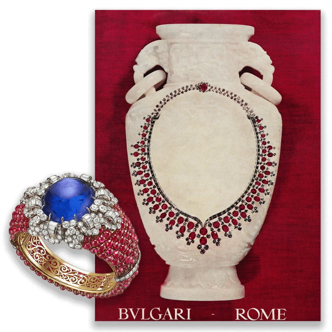 Image from the year 1950 of the Bulgari history.