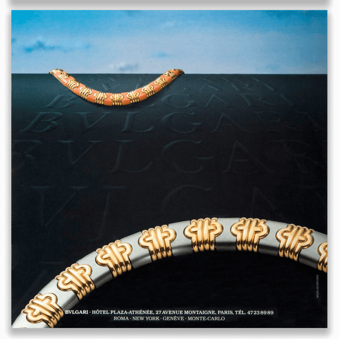 Image from the year 1980 of the Bulgari history.