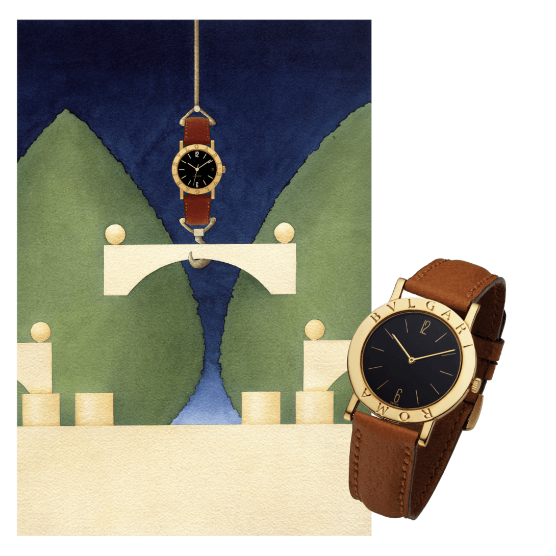 Illustration of Bulgari Bulgari watch.