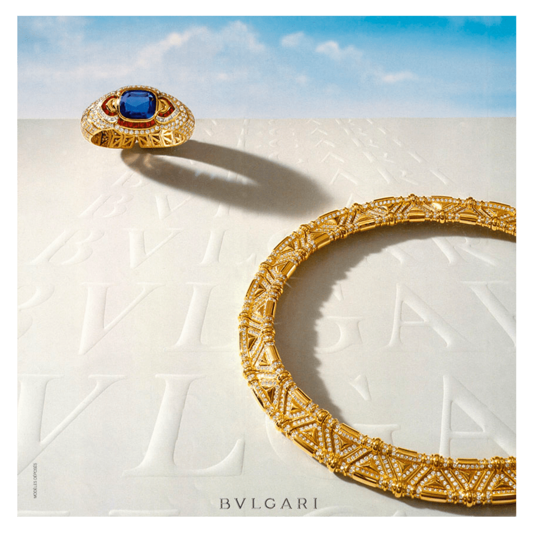 Image from the year 1980 of the Bvlgari history.