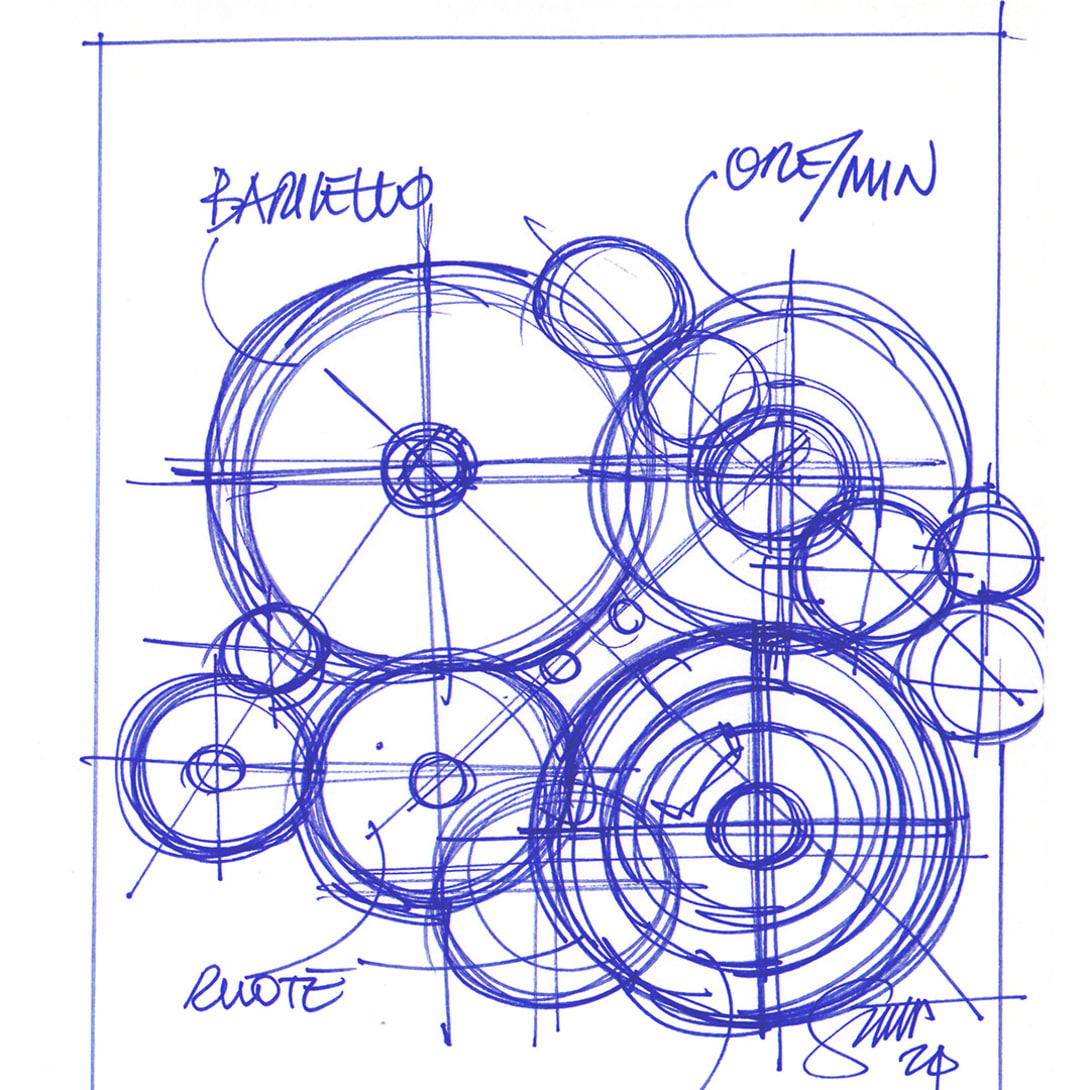 Sketch of the record-setting Bvlgari Octo Finissimo Ultra Tourbillon ultra-thin calibre.
