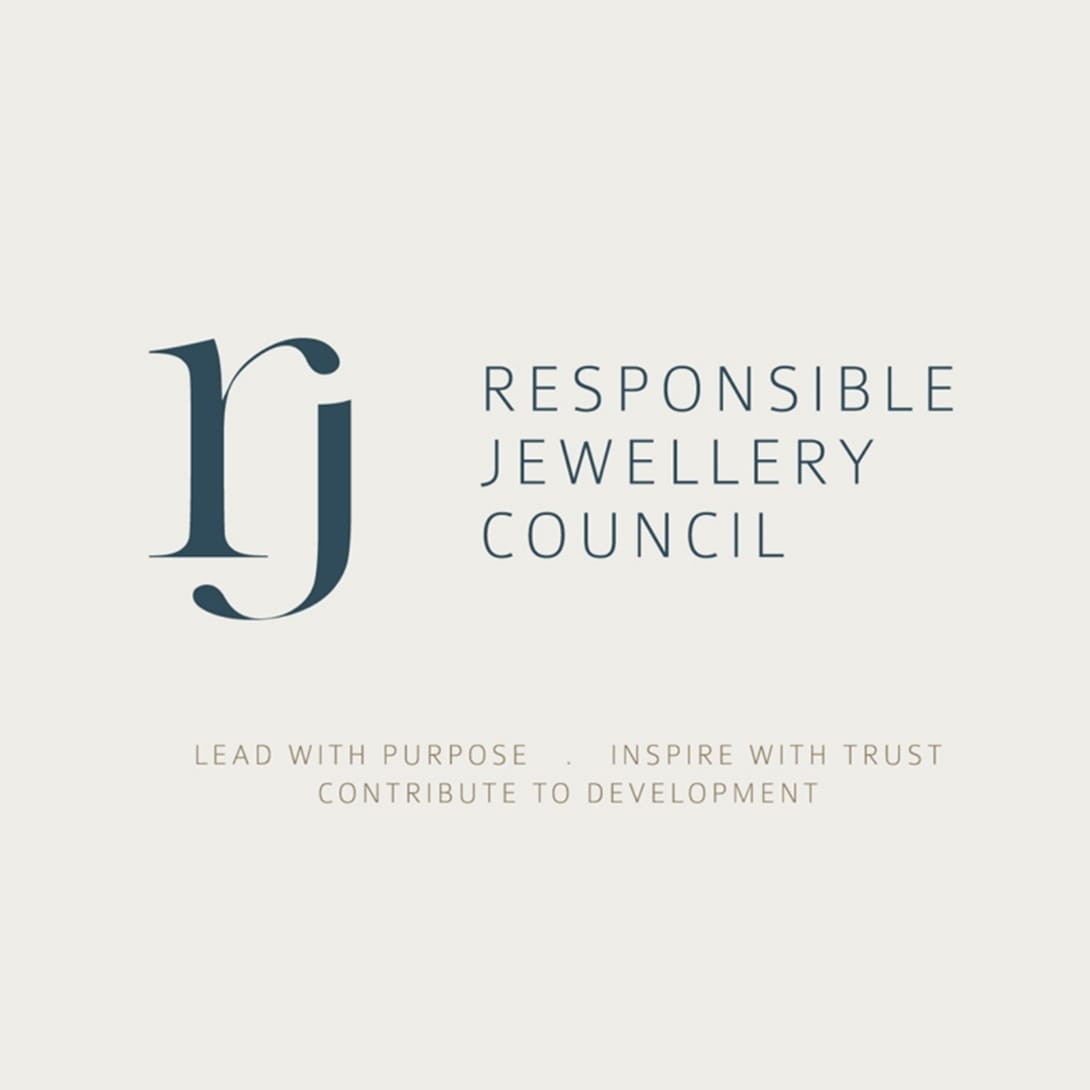 Logo of the Responsible Jewellery Council, the not-for-profit association of which Bulgari is a member. 