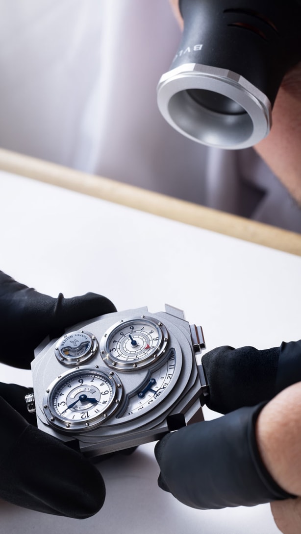 Octo Finissimo Dual Time x Vianney Halter watch