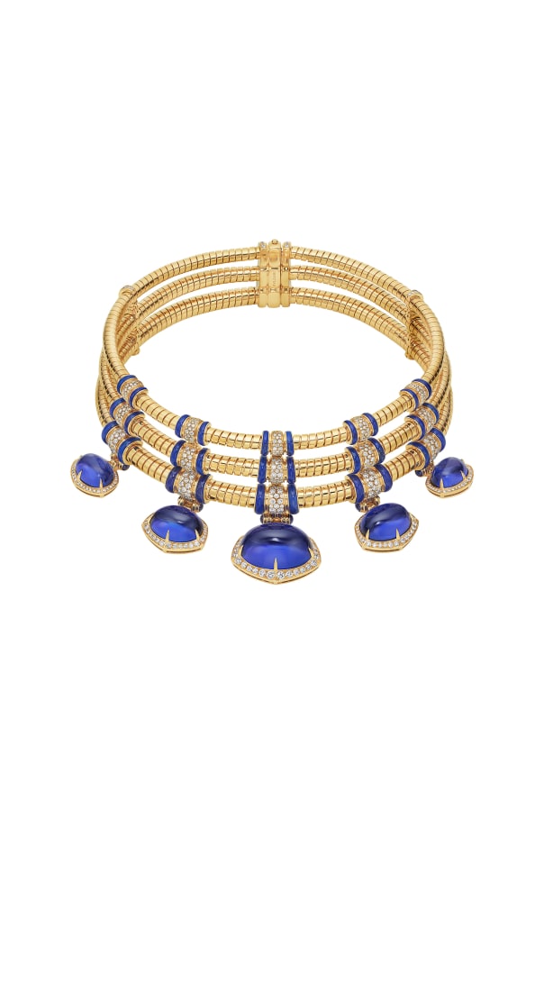 Tanzanite Falls Necklace, Polychroma High Jewellery Collection.