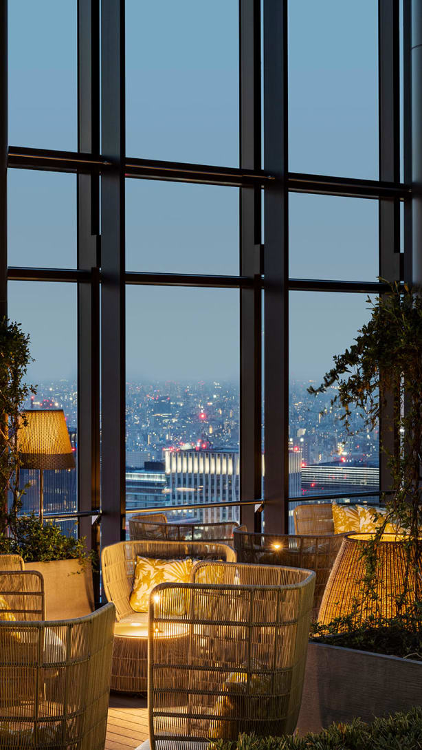 Bvlgari Hotel Tokyo Bar Terrance.