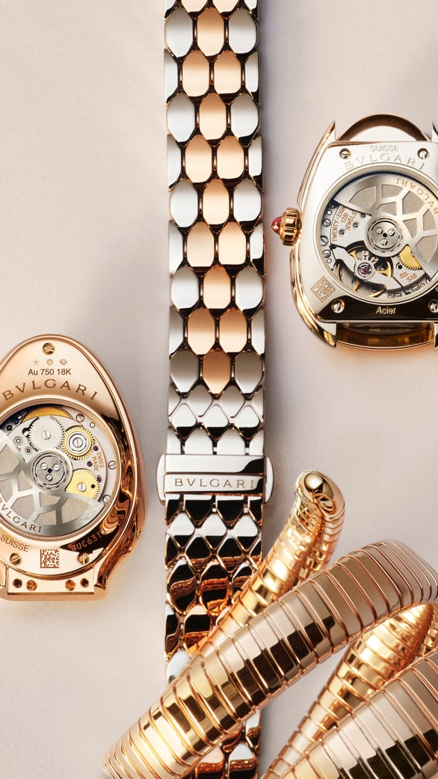 Serpenti watch, craftsmanship shot.