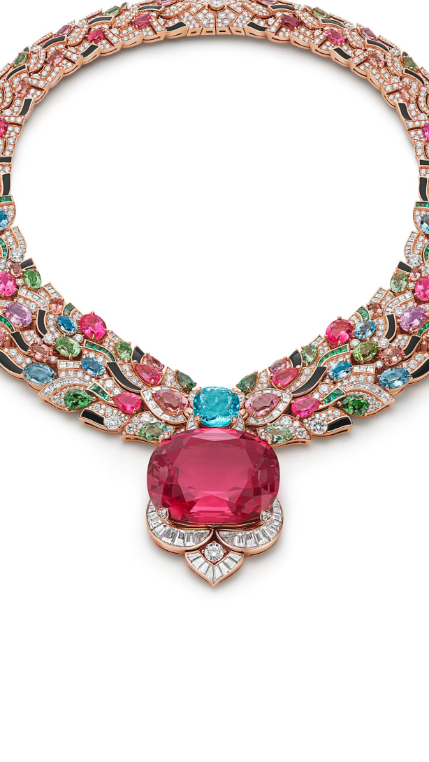 Celestial Mosaic Necklace, Polychroma High Jewellery Collection.