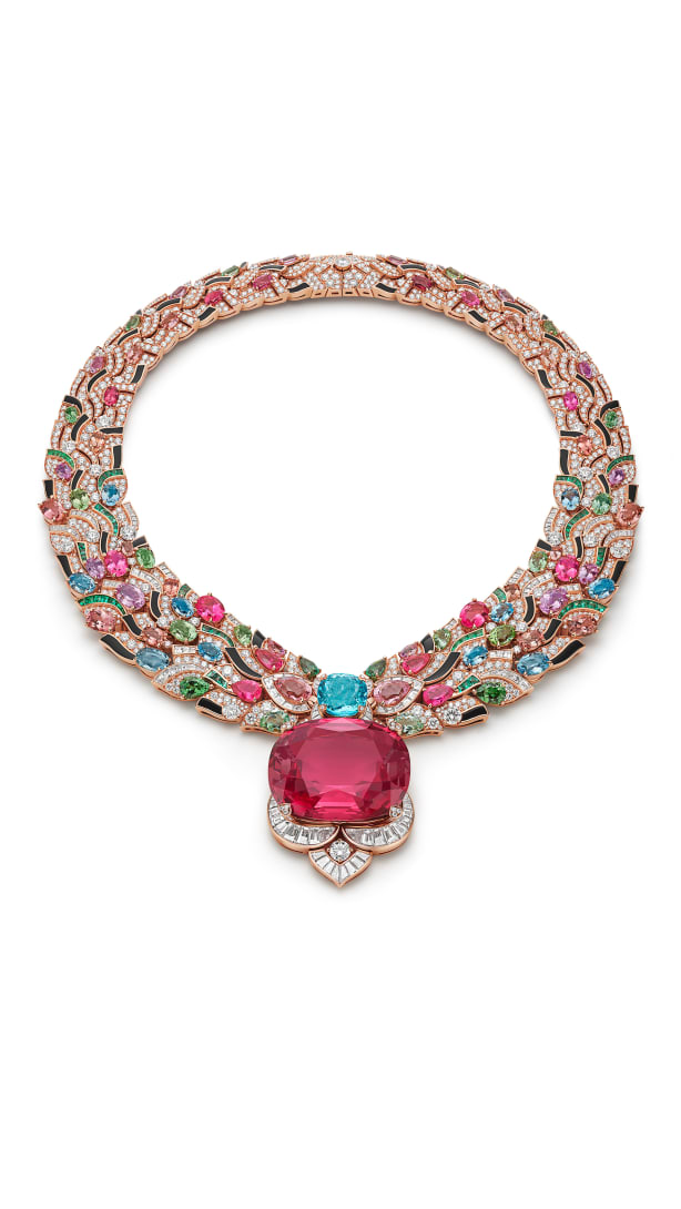 Celestial Mosaic Necklace, Polychroma High Jewellery Collection.
