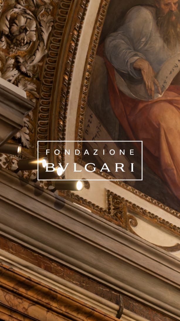 Frescoes and relamping intervention funded by Fondazione Bvlgari inside San Luigi dei Francesi church.