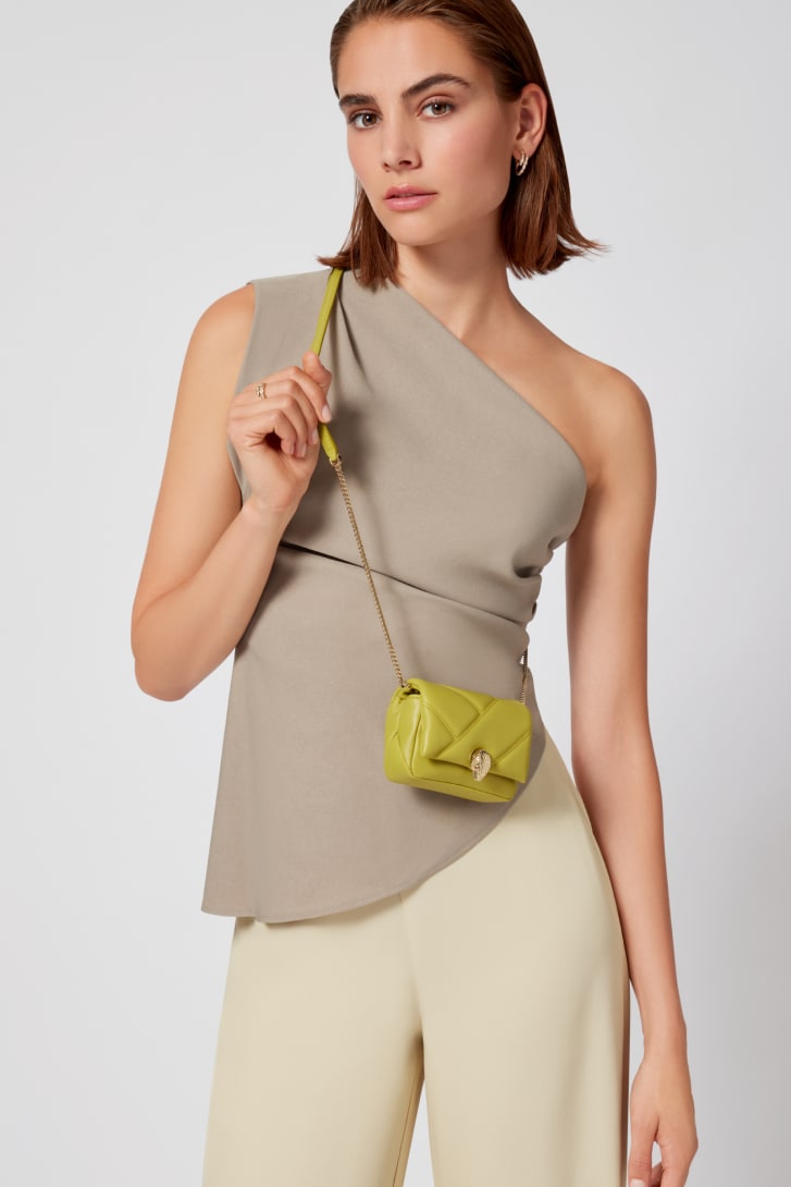 Green Calf leather Serpenti Cabochon Micro Bag 293728 | Bvlgari