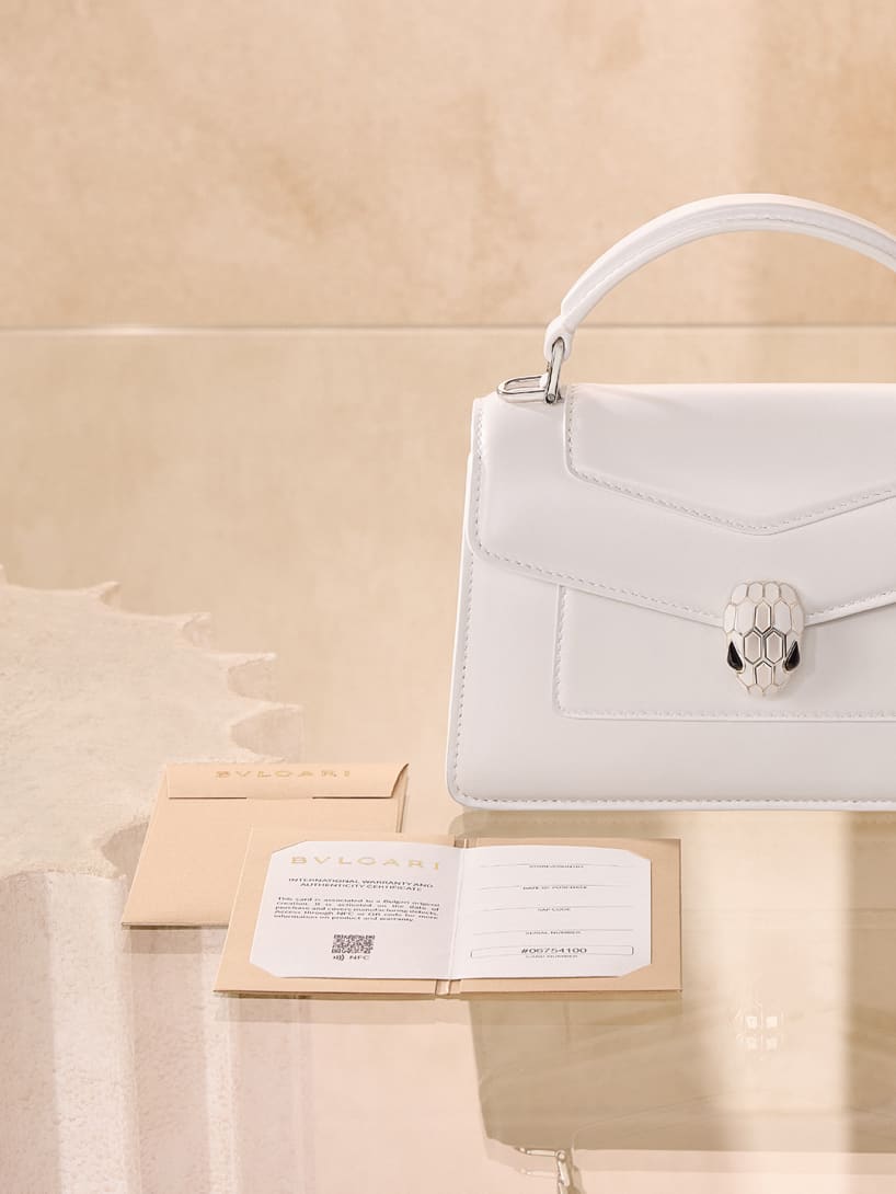 Creative image for bags and accessories digital warranties.