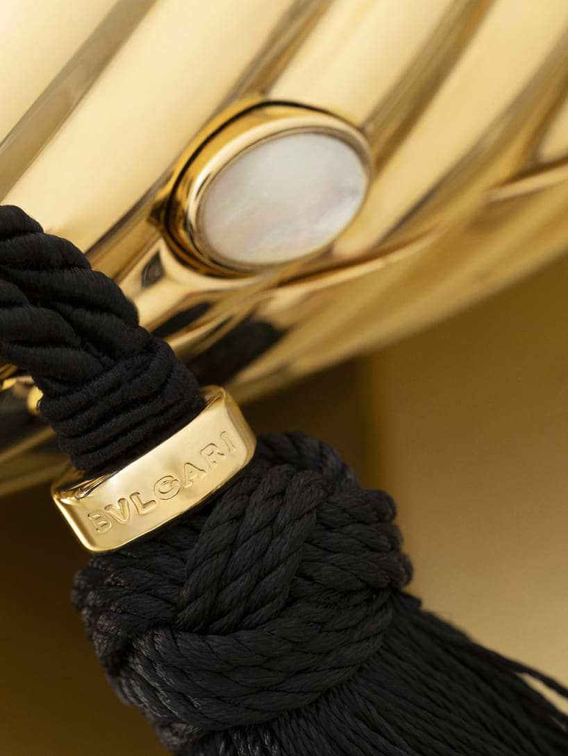 Bvlgari Melone clutch making of picture.