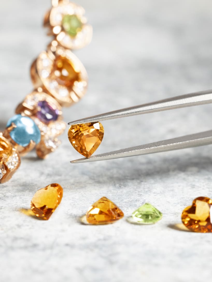 Making of Bvlgari Colours jewellery with vibrant gemstones and iconic designs.
