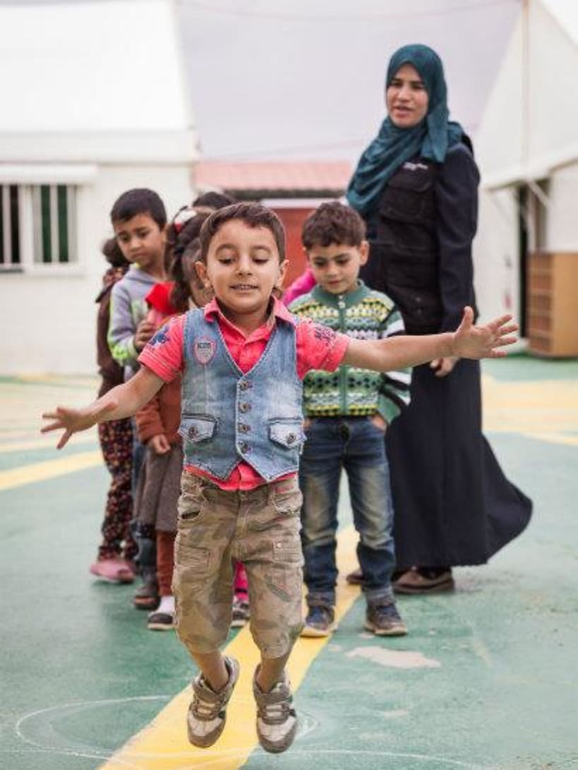 Some kids from Za’atari refugee camp.