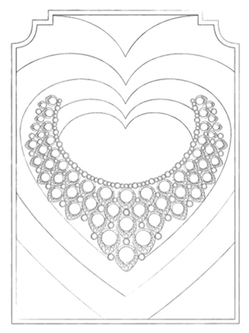 Bvlgari jewelry coloring pages.