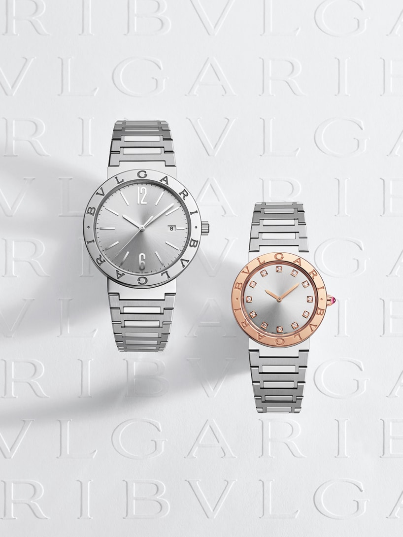 Bulgari lady watches with stainless steel case and bracelet
