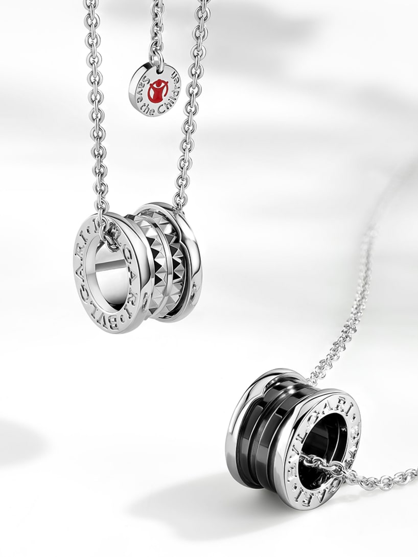 Bvlgari x Save The Children necklaces.