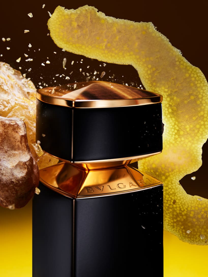 Creative shot of the Bvlgari Le Gemme Tygar Fragrance.