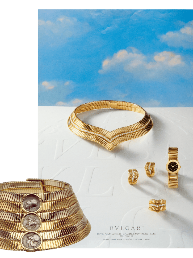“Dream” campaign of jewellery in yellow gold with tubogas technique.