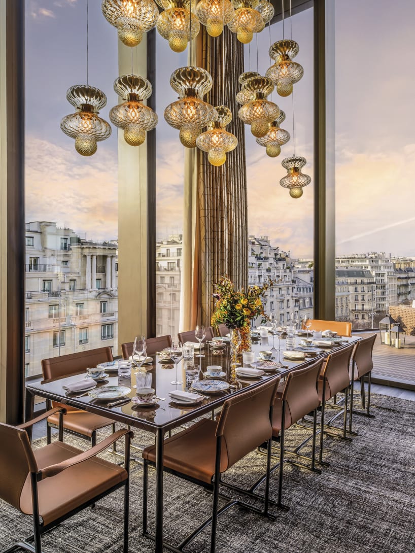 BH Paris Penthouse Dining Room.