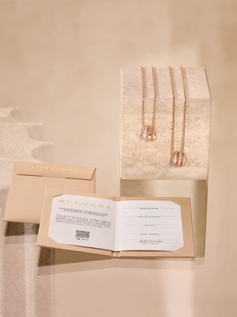 Creative image for jewellery digital warranties.