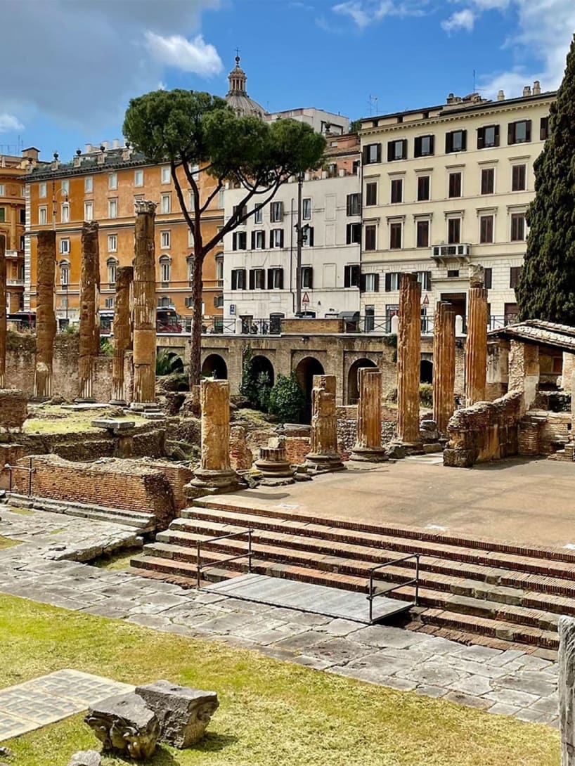 The Area Sacra complex in Largo Argentina Rome, one of Bvlgari's patronage initiatives.