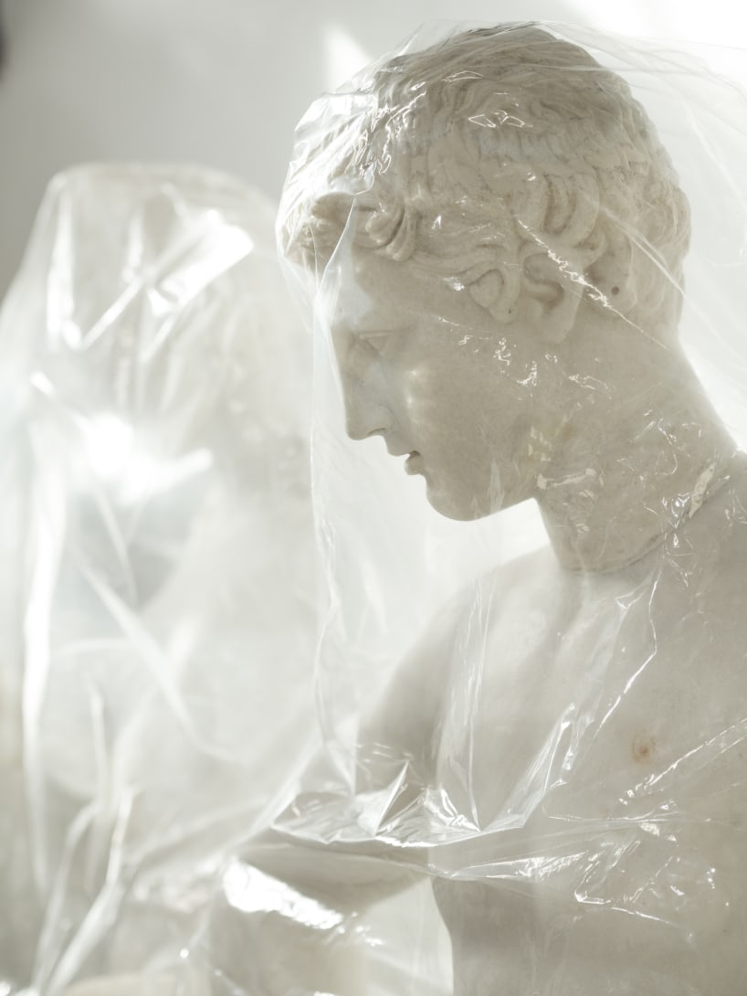 Statue part of the Torlonia Marble collection whose restauration has been funded by Bulgari.