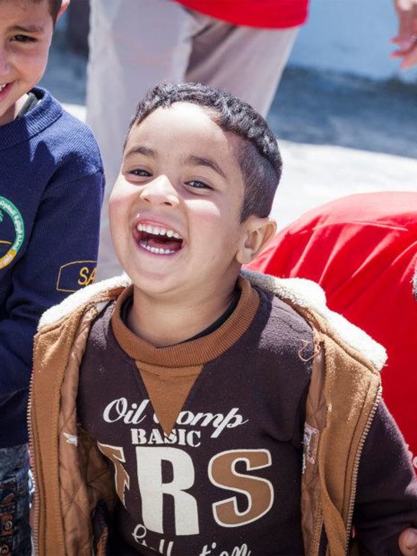 Some kids from Za’atari refugee camp.