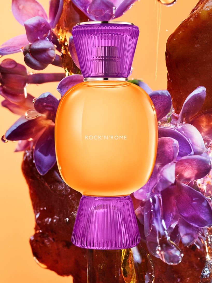 Bvlgari Allegra Rock’n’rome fragrance flacon.