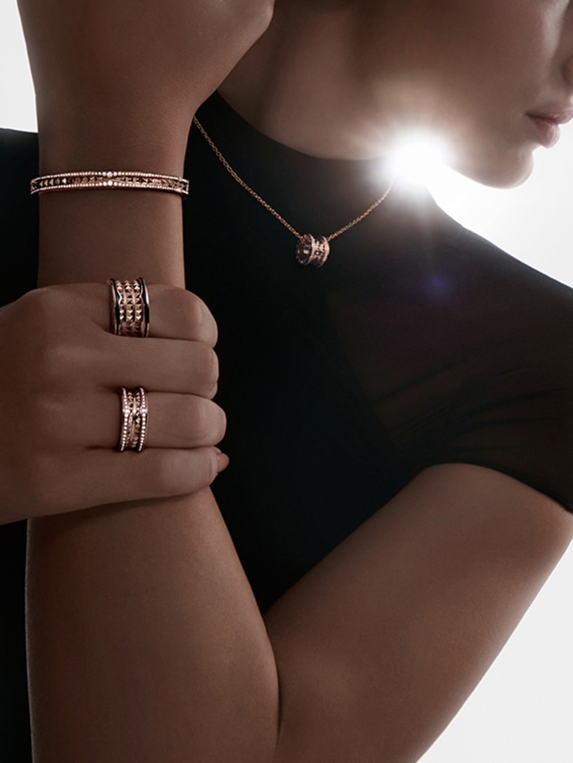 Model wearing B.zero1 jewels.