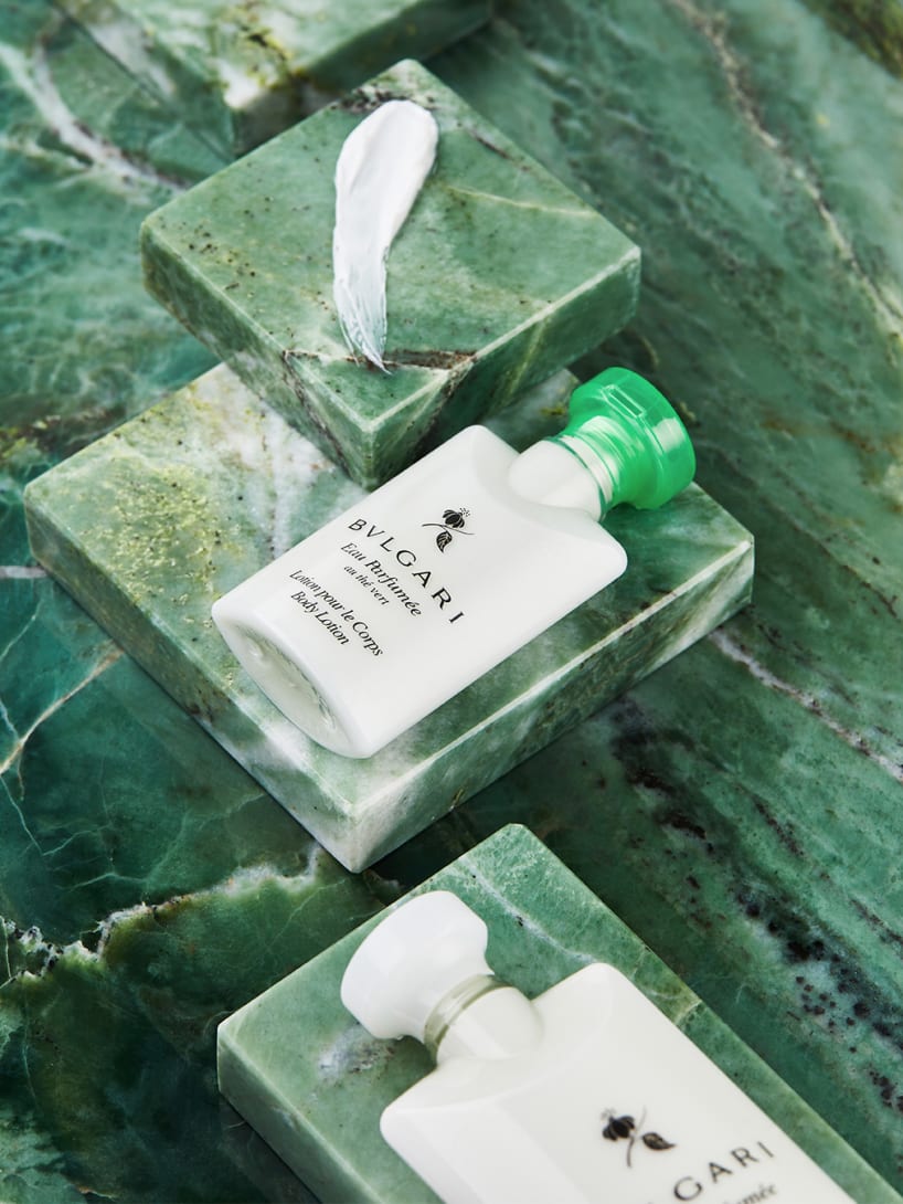 Products from the Bulgari hotel