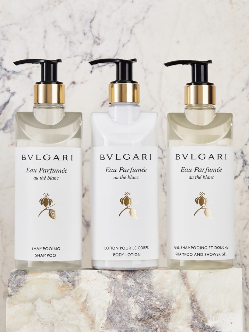 Products from the Bulgari hotel
