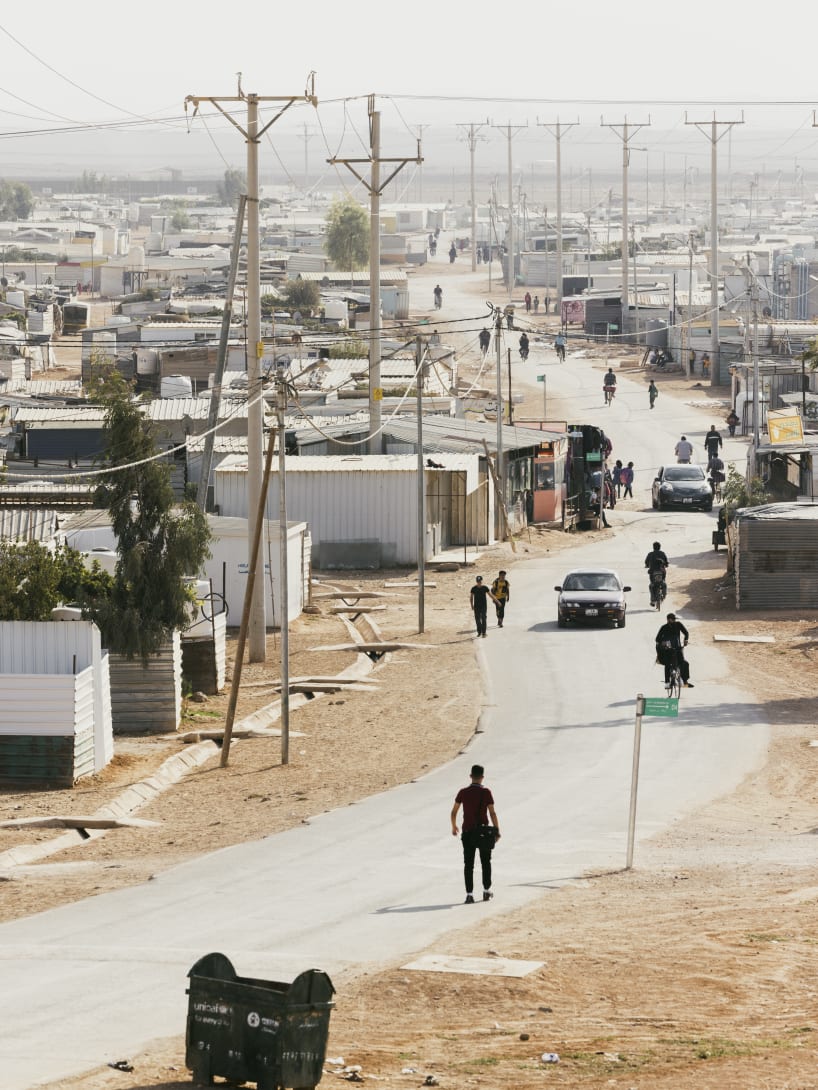 Syrian refugee camp in Zaatari, Jordan, where Bvlgari and Save the Children built Pre-schools.