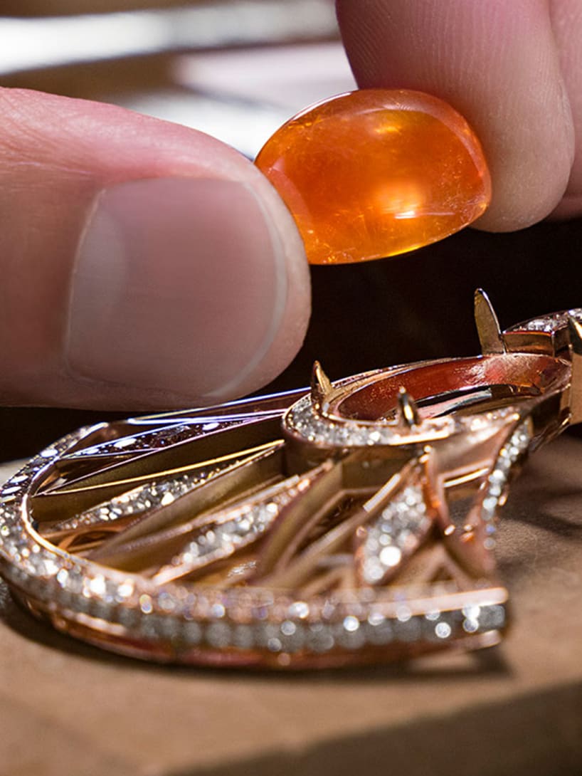 Bvlgari artisans working jewellery creations