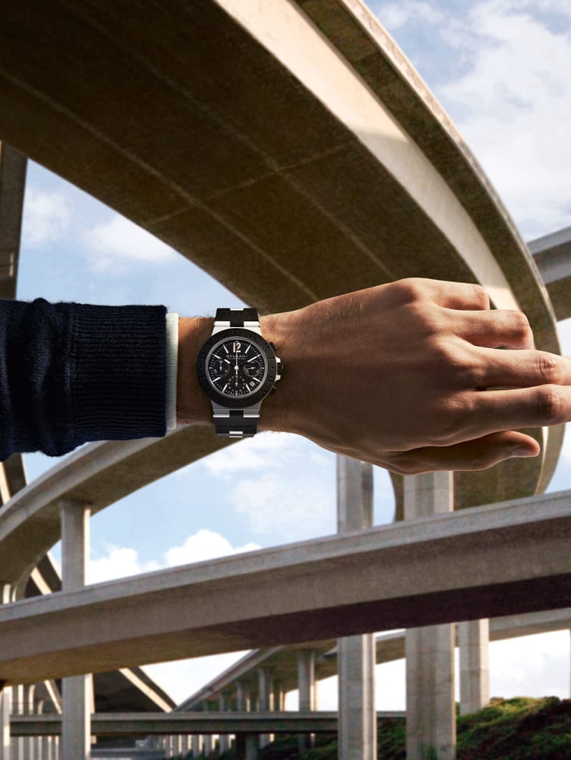 bulgari aluminium watch collection, Bvlgari creative image.
