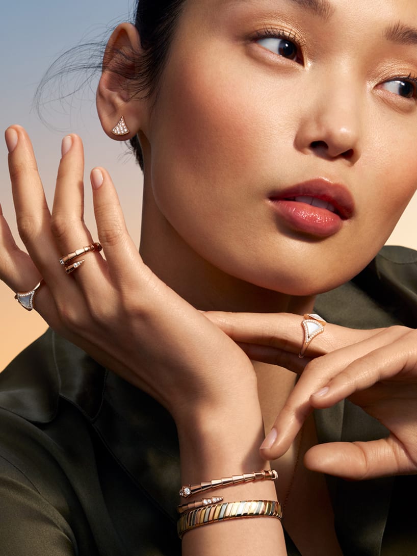 Model wearing Divas' Dream jewellery.