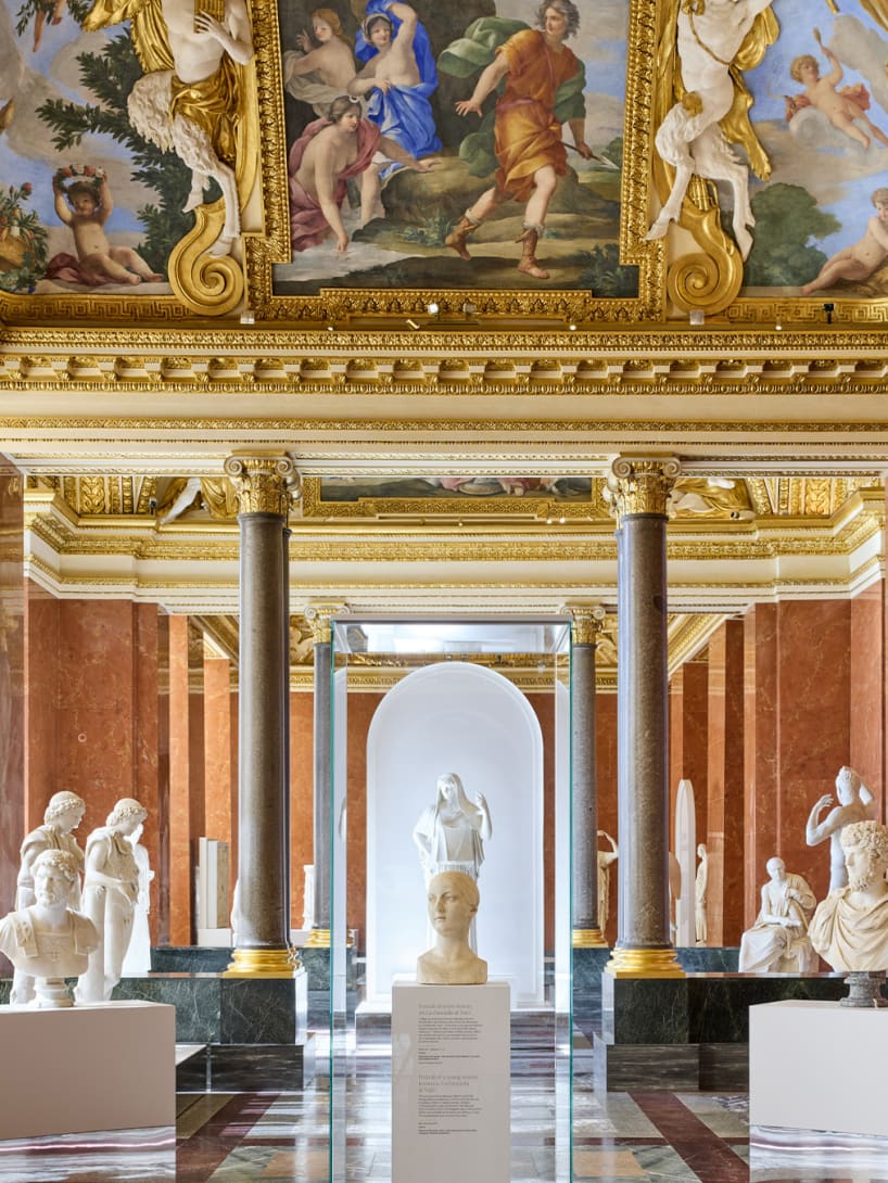 Statues from the Torlonia Collection on display at the Louvre, Denon Wing.
