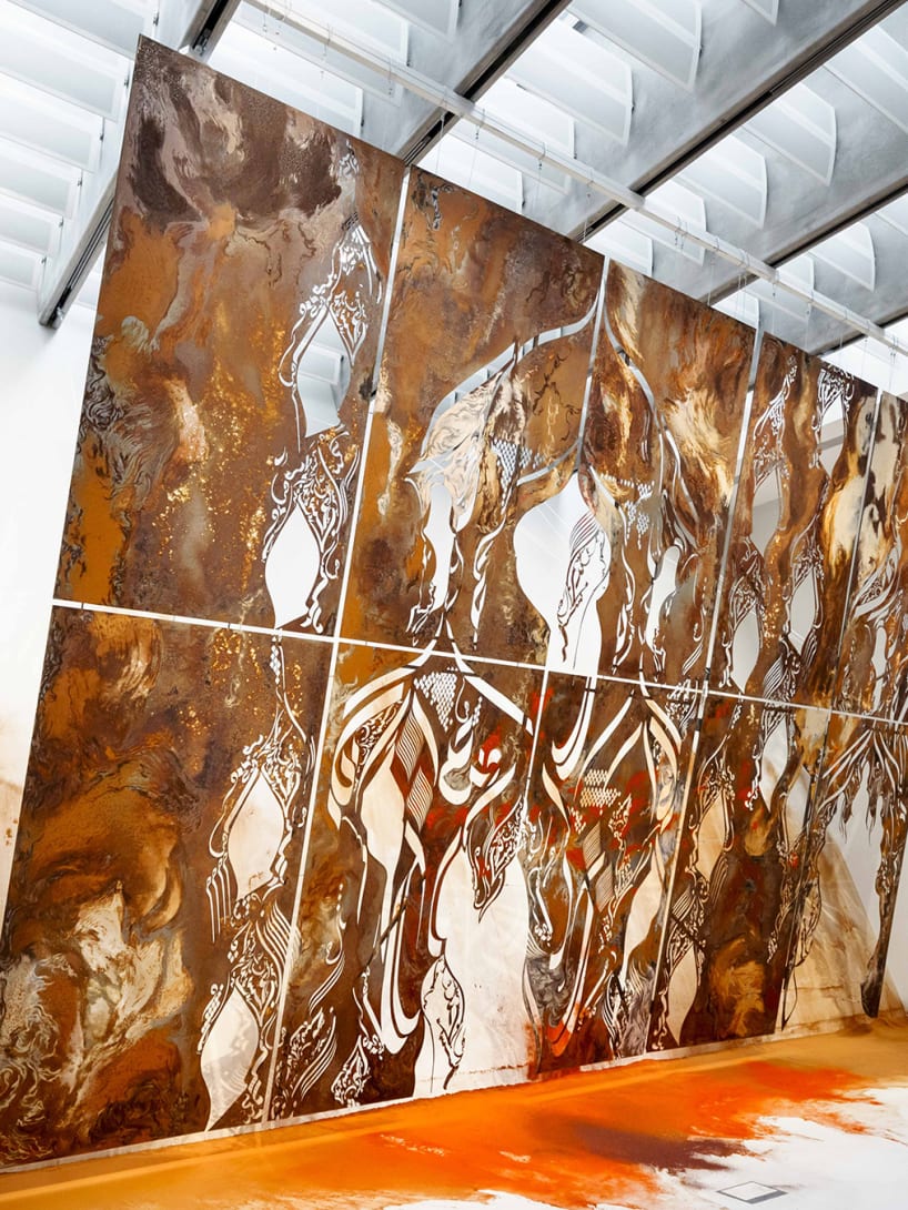 '"Theology of Collapse" installation by Monia Ben Hamouda, winner of the 2024 MAXXI Bvlgari Prize.