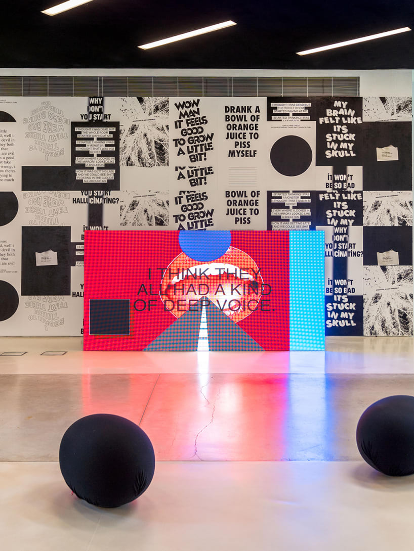 Contemporary artwork on display at the MAXXI Museum in Rome.